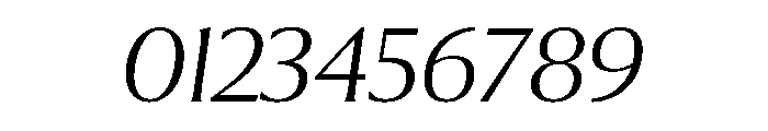 Collier Extended Thin Italic Font OTHER CHARS