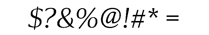 Collier Extended Thin Italic Font OTHER CHARS