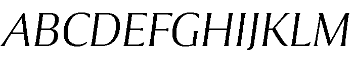 Collier Extended Thin Italic Font UPPERCASE