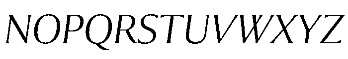 Collier Extended Thin Italic Font UPPERCASE