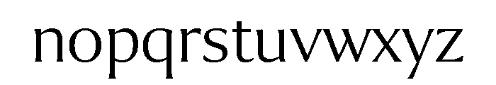 Collier Extended Thin Font LOWERCASE