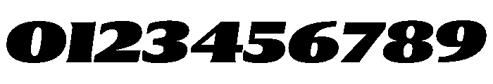 Collier Extended Ultra Italic Font OTHER CHARS