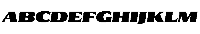 Collier Extended Ultra Italic Font UPPERCASE