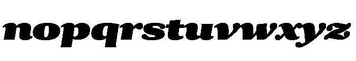 Collier Extended Ultra Italic Font LOWERCASE