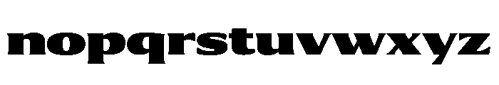 Collier Extended Ultra Font LOWERCASE
