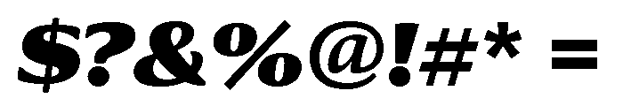 Collier Extra Black Italic Font OTHER CHARS