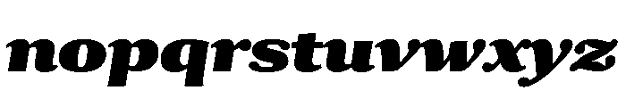 Collier Extra Black Italic Font LOWERCASE
