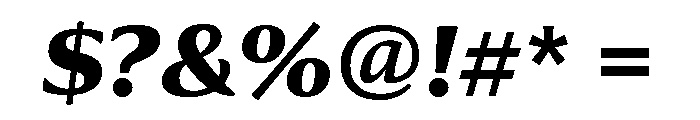 Collier Extra Bold Italic Font OTHER CHARS