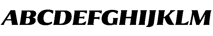 Collier Extra Bold Italic Font UPPERCASE