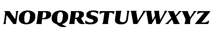 Collier Extra Bold Italic Font UPPERCASE