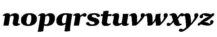 Collier Extra Bold Italic Font LOWERCASE