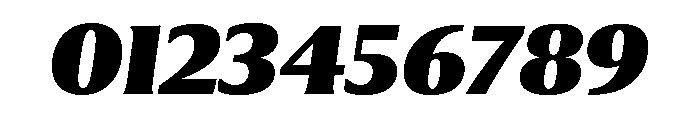 Collier Extra Condensed Black Italic Font OTHER CHARS