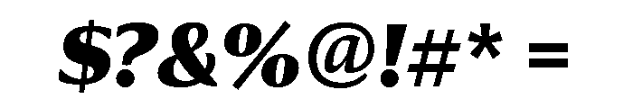 Collier Extra Condensed Black Italic Font OTHER CHARS