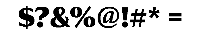 Collier Extra Condensed Black Font OTHER CHARS