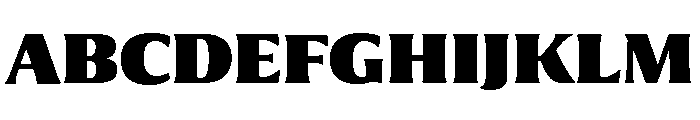 Collier Extra Condensed Black Font UPPERCASE