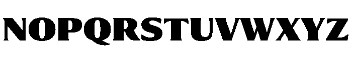 Collier Extra Condensed Black Font UPPERCASE