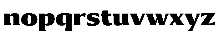 Collier Extra Condensed Black Font LOWERCASE