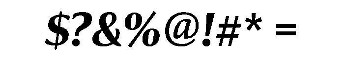 Collier Extra Condensed Bold Italic Font OTHER CHARS