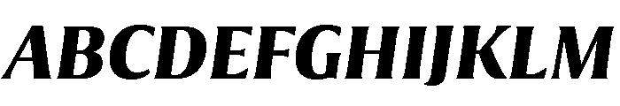 Collier Extra Condensed Bold Italic Font UPPERCASE