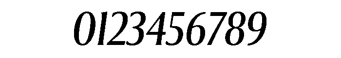 Collier Extra Condensed Book Italic Font OTHER CHARS
