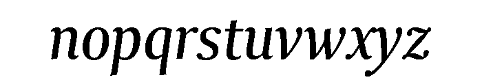 Collier Extra Condensed Book Italic Font LOWERCASE