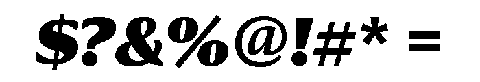 Collier Extra Condensed Extra Black Italic Font OTHER CHARS