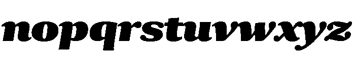 Collier Extra Condensed Extra Black Italic Font LOWERCASE