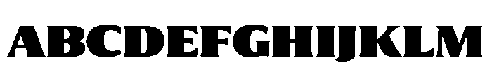 Collier Extra Condensed Extra Black Font UPPERCASE