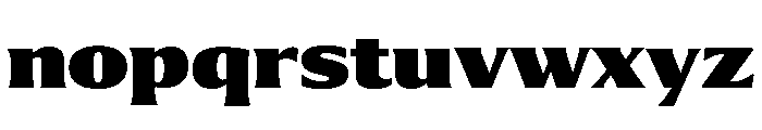 Collier Extra Condensed Extra Black Font LOWERCASE