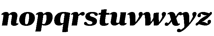 Collier Extra Condensed Extra Bold Italic Font LOWERCASE