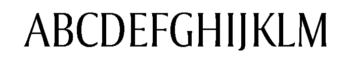 Collier Extra Condensed Extra Light Font UPPERCASE
