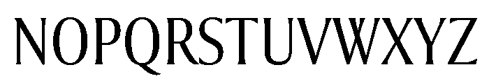 Collier Extra Condensed Extra Light Font UPPERCASE