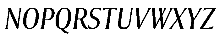 Collier Extra Condensed Light Italic Font UPPERCASE