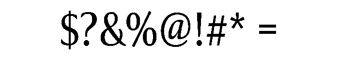 Collier Extra Condensed Light Font OTHER CHARS