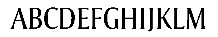 Collier Extra Condensed Light Font UPPERCASE