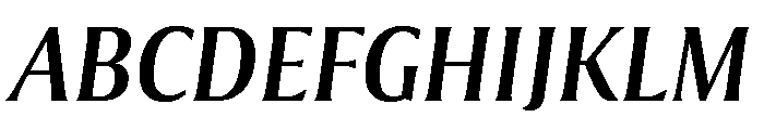 Collier Extra Condensed Regular Italic Font UPPERCASE