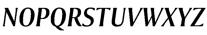 Collier Extra Condensed Regular Italic Font UPPERCASE