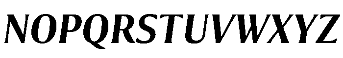 Collier Extra Condensed Semi Bold Italic Font UPPERCASE