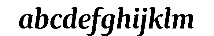 Collier Extra Condensed Semi Bold Italic FONT