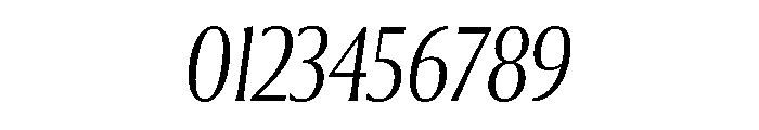 Collier Extra Condensed Thin Italic Font OTHER CHARS