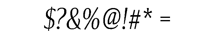 Collier Extra Condensed Thin Italic Font OTHER CHARS