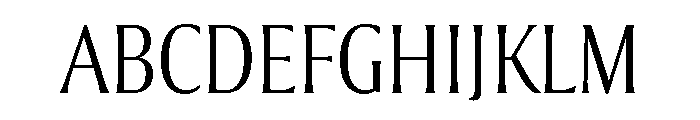 Collier Extra Condensed Thin Font UPPERCASE