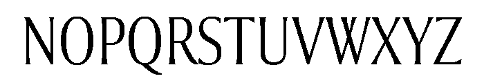 Collier Extra Condensed Thin Font UPPERCASE