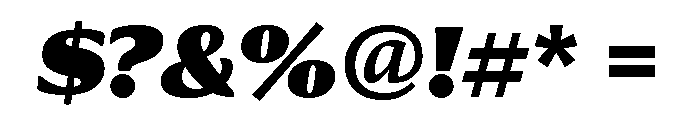 Collier Extra Condensed Ultra Italic Font OTHER CHARS