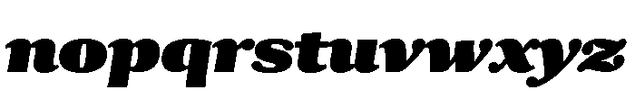 Collier Extra Condensed Ultra Italic Font LOWERCASE