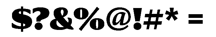 Collier Extra Condensed Ultra Font OTHER CHARS