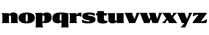 Collier Extra Condensed Ultra Font LOWERCASE
