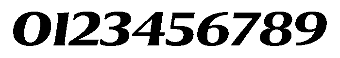Collier Extra Extended Bold Italic Font OTHER CHARS