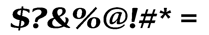 Collier Extra Extended Bold Italic Font OTHER CHARS