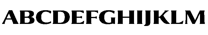 Collier Extra Extended Bold Font UPPERCASE